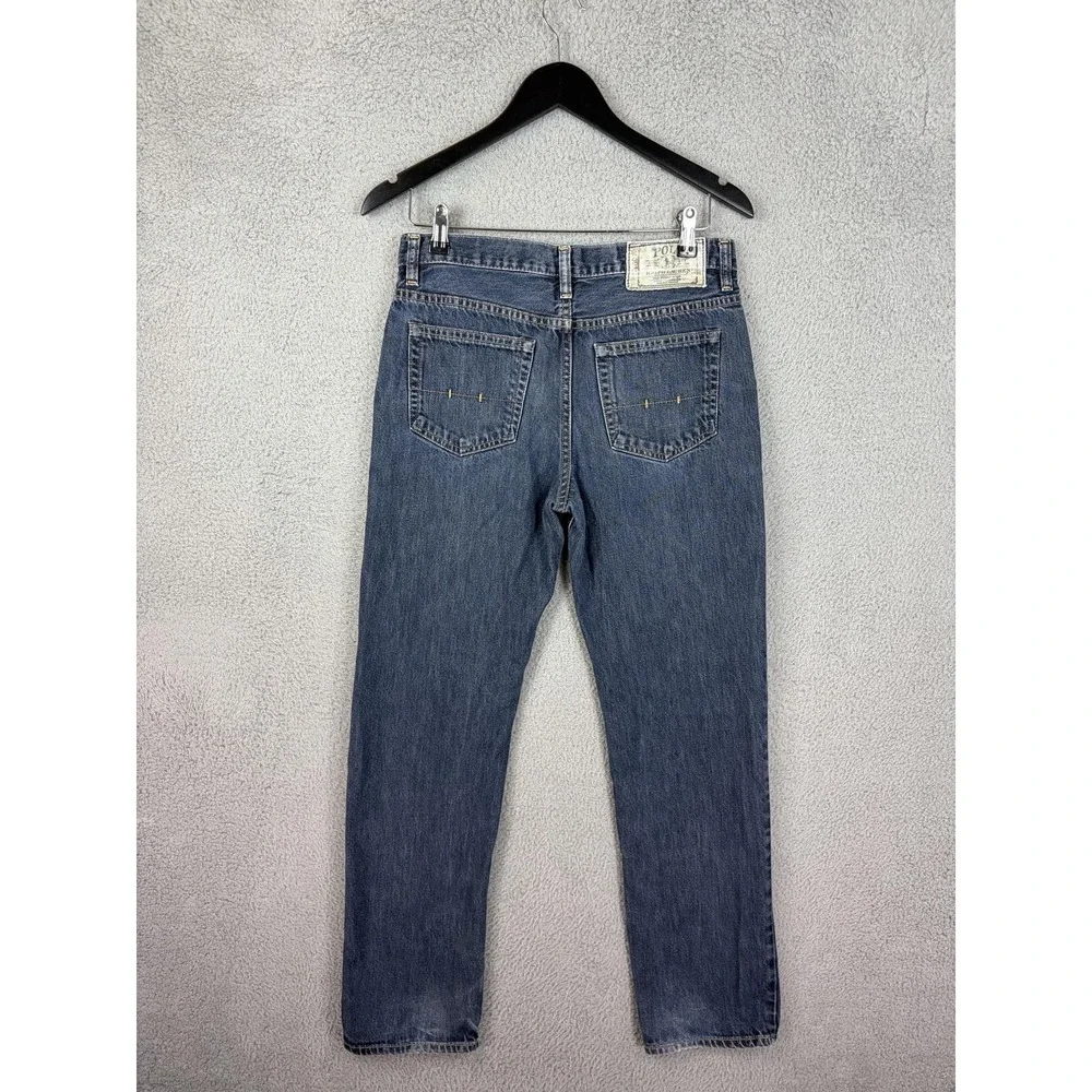 Polo Ralph Lauren Jeans Womens 18 Blue Medium Wash Straight Cotton Denim Rugby